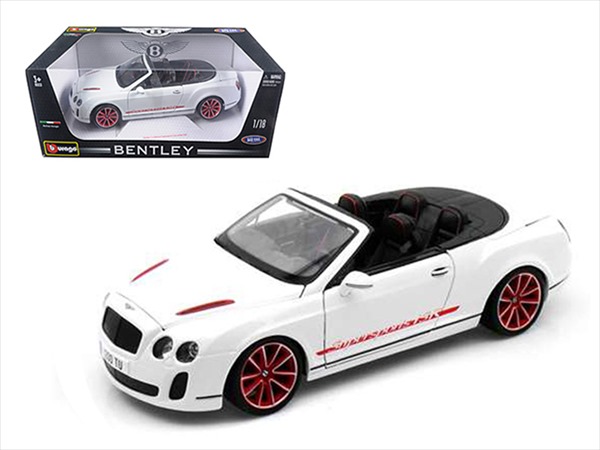 ミニカー　1/18　2013　ベントレー　コンチネンタル　コンバーチブル　スーパースポーツ　ISR　白色　ブラゴ【予約商品】｜HOTTOYS　ホットトイズ 9,605円