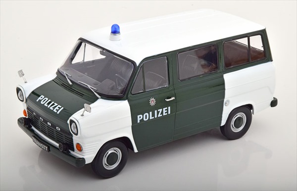 ミニカー 1/18 KKS 1970 フォード・トランジット・パトカー 白/緑色 【予約商品】|HOTTOYS ホットトイズ