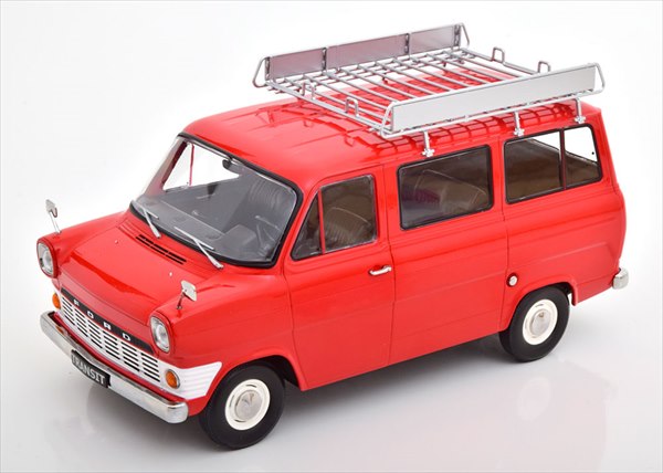 ミニカー　1/18　KKS　1965　フォード・トランジット・バス　赤色　　【予約商品】｜HOTTOYS　ホットトイズ
