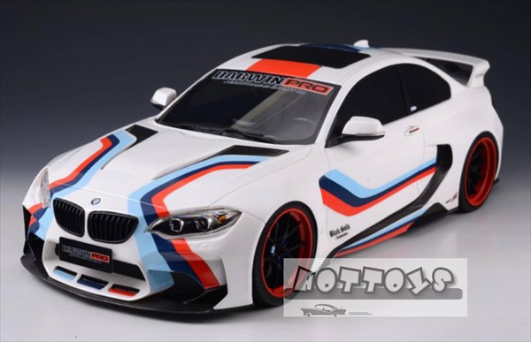 ミニカー　1/18　BMW　M235　白　GLM　DarwinPRO MTC Black Sails Widebody M235 Olympic White 2015　予約商品｜HOTTOYS　ホットトイズ