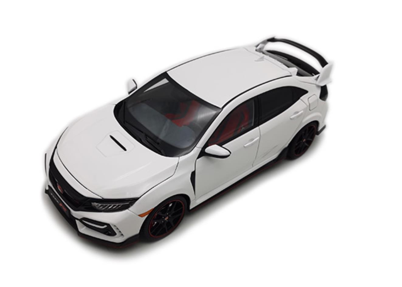 Civic Type R ホワイト ミニカー1/18 1:18 Scale Paudi Honda Civic Type-R FL5 2023 White Diecast