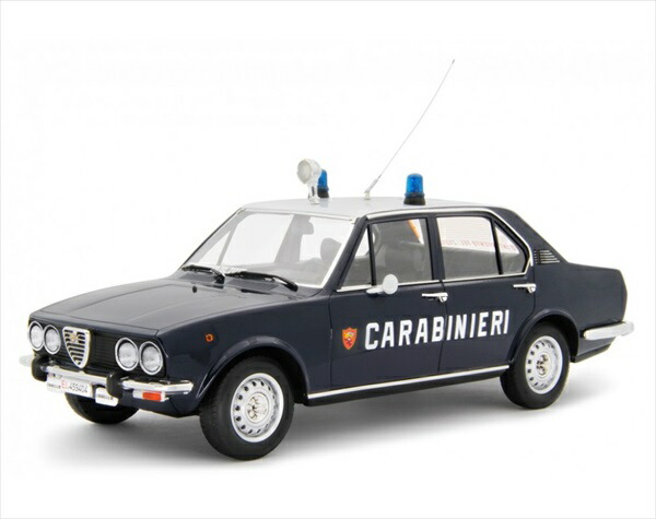 ミニカー アルファロメオ アルフェッタ パトロールカー 紺色 1/18 LRM  ALFA ROMEO ALFETTA 1.8 1975  取っておく商いもの