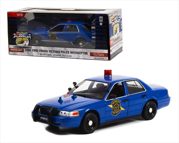グリーンライト1/64 フォードクラウンビクトリア　インターセプター　パトカー グリーンライト 1/64 ミニカー 1998 FORD CROWN VICTORIA