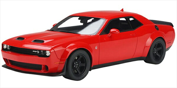 ミニカー 1/18 GTSprit☆2021 ダッジ・チャレンジャー SRT 赤【押さえる取っておく商いもの】