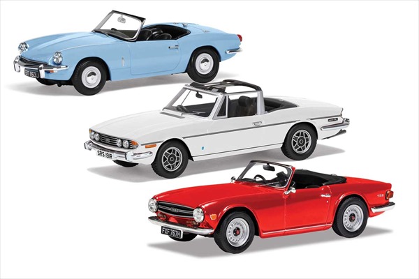 ミニカー 1/43 トライアンフ 3台セット!(スタッグ 白、スピットファイア 水色、TR6赤)CORGI【予約商品】|HOTTOYS ホットトイズ