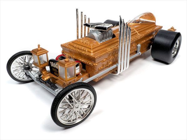 ミニカー 1/18 AUTOWORLD  ジョージバリス Drag-u-la ドラギュラ 霊柩鉄道車両 押さえる取っておく商いもの
