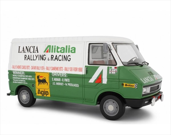 ミニカー 1/18 命令 バン 白/緑  FIAT 242 1° SERIE ASSISTENZA LANCIA - 1974 命令  取っておく商いもの
