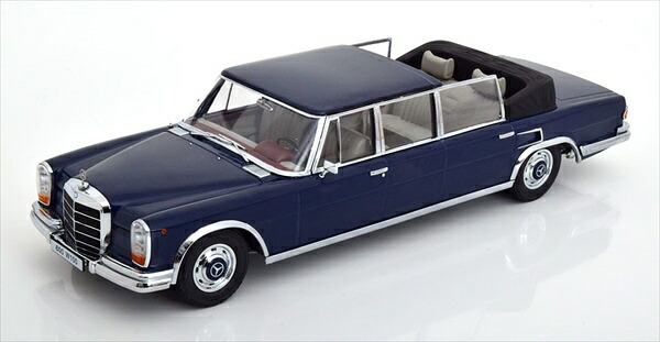 ミニカー メルセデスベンツ 1964 プルマン ランドレー 紺色 1/18 KKS MERCEDES BENZ - S-CLASS 600 PULLMAN (W100) LANDAULET SEMICONVERTIBLE 1964 【予約商品】|HOTTOYS ホットトイズ