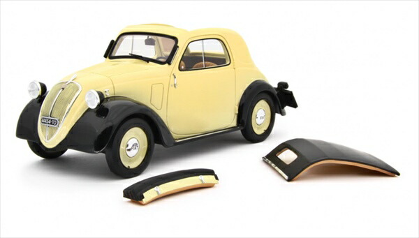 ミニカー 1/18 1948 命令500 A トッポリーノ ベージュ色 大屋根取りはらい能力のある  FIAT 500 A \"TOPOLINO\"" TRASFORMABILE 1936 取っておく商いもの"