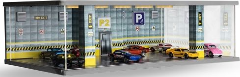 1/64用 コレクションケース LED付カーパーキング(P2 イエローフロア)ジオラマ アクリルケース ディスプレイケース 【予約商品】|HOTTOYS ホットトイズ