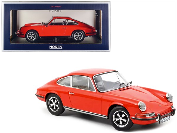 ミニカー 1/18 1969 ポルシェ 911E オレンジ色色 1/18 NOREV 1969 Porsche 911 E 【取っておく商いもの】 ミニカー・トイカー-乗り物のおもちゃ-おもちゃ
