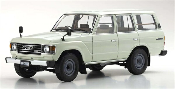 ミニカー 1/18 トヨタランドクルーザー 60系 1980 白いこと Toyota Land Cruiser  京商  ランクル 地びたクルーザー【取っておく商いもの】
