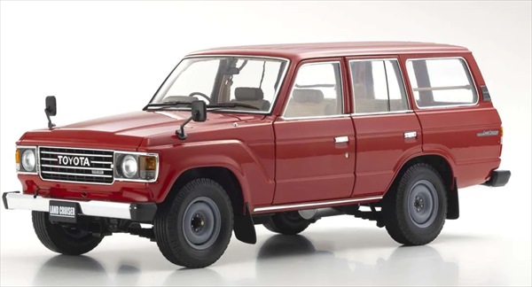 ミニカー 1/18 トヨタランドクルーザー 60系 1980 赤いこと Toyota Land Cruiser  京商  ランクル 地びたクルーザー【取っておく商いもの】