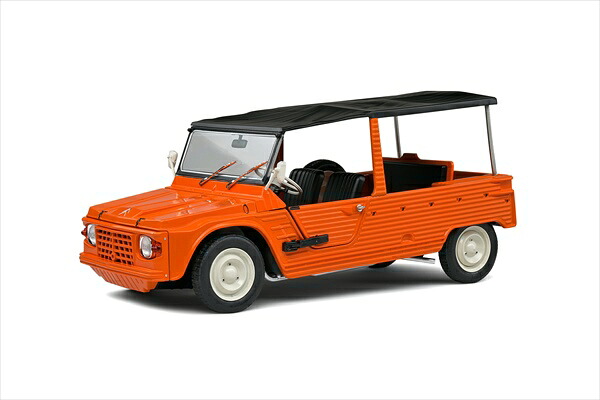 ミニカー 1/18 シトロエン メハリ ジープ オレンジ色色  MEHARI 1969 Solido 【取って置く商いもの】 ミニカー・トイカー-おもちゃ-車
