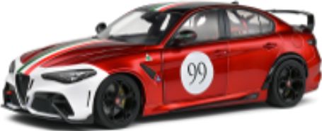 ミニカー 1/18 2022 アルファロメオ ジュリア GTAm #99 赤/白色 ALFA ROMEO - GIULIA GTAm N 99 RACING 2022 Solido 予約商品|HOTTOYS ホットトイズ
