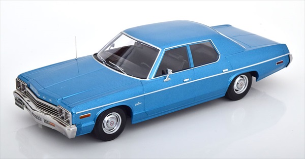 ミニカー 1/18 1974 ダッジ・モナコ アメ車 青色メタ色 DODGE - MONACO  1974  制限事項品 KKS 取っておく商いもの おもちゃ-ミニカー・トイカー-車