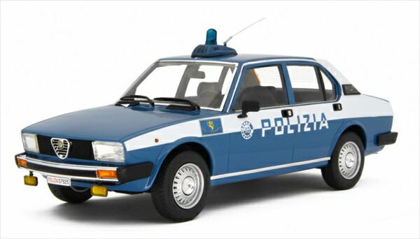 ミニカー 1/18 アルファロメオ アルフェッタ パトロールカー 水色 ALFA ROMEO ALFETTA 2.0 L POLIZIA 1978 取っておく商いもの
