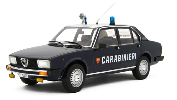 ミニカー 1/18 アルファロメオ アルフェッタ パトロールカー 黒いこと ALFA ROMEO ALFETTA 2.0 L POLIZIA 1978 取っておく商いもの