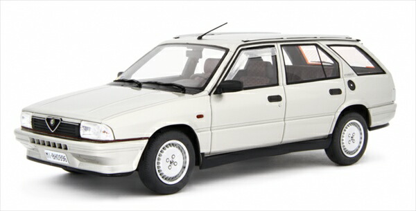 ミニカー 1/18 1988 アルファロメオ アルファ33 運動競技手押し車 しろがね色色 ALFA ROMEO ALFA 33 1.7 SPORT WAGON Q.V. 1988 LRM 押さえる取っておく商いもの