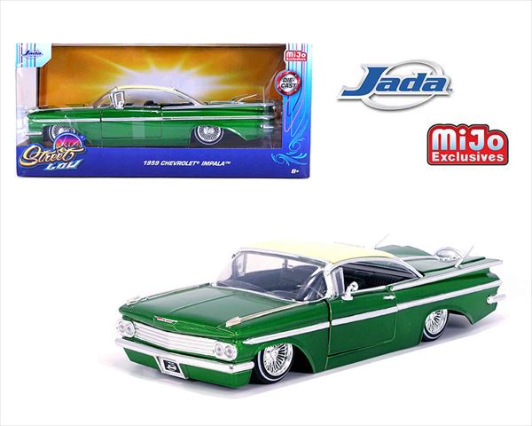 楽天市場】ミニカー 1/24 JadaTOYS 1959 シボレー インパラ ローライダー パープルメタ色 ワイヤーホイール 1959 Chevrolet  Impala SS Lowrider Wire Wheels Lowrider【限定予約商品】 : HOTTOYS ホットトイズ