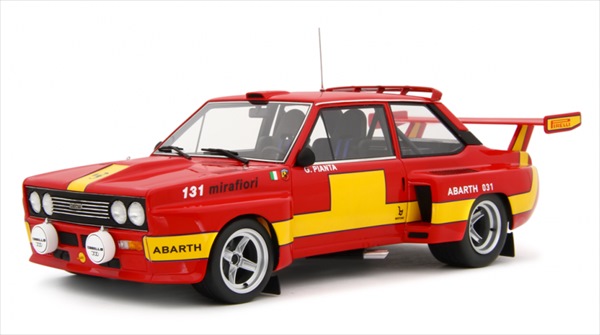 ミニカー アバルト 131 ラリー Fiat Abarth 131 Bertone Giro d\u0027Italia 1975 Ver. Presentazione 1/18 命令  押さえる品 取っておく商いもの