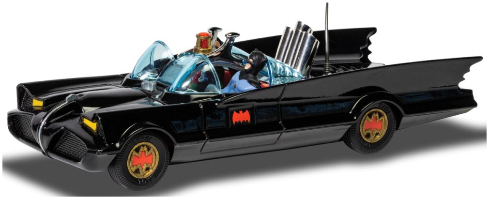 ミニカー　1/46　1966年　バットマン　TVシリーズ　バットモービル　フィギュア付♪　作動ギミック多数付き♪　CORGI復刻版【予約商品】画像