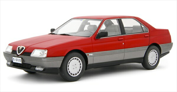 ミニカー アルファロメオ アルファ164 2.0 ツインぴかぴか光る 1987 赤/黒いこと  1/18 Alfa Romeo 164 2.0 Twin Spark 1987 LRM  取っておく商いもの