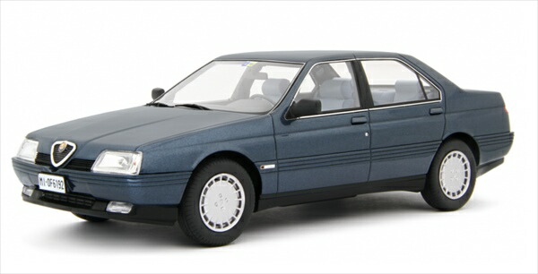 ミニカー アルファロメオ アルファ164 2.0 ツインぴかぴか光る 1987 青みメタ色  1/18 Alfa Romeo 164 2.0 Twin Spark 1987 LRM  取っておく商いもの