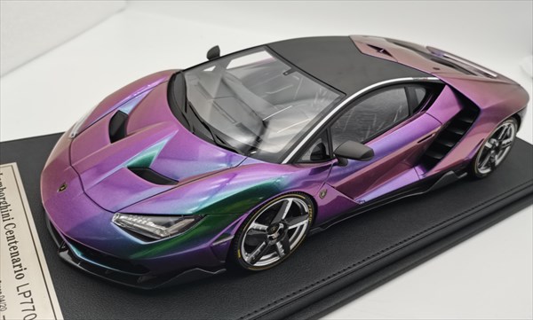 ミニカー 1/12馬鹿でかい ランボルギーニ センテナリオ LP770 紫色 制限事項 LAMBORGHINI  1/12  Lamborghini Centenario LCM【取っておく商いもの】