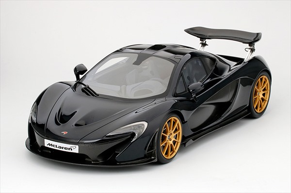 ミニカー 1/12馬鹿でかい大きさ TSM マクラーレン P1 黒いこと 人並み外れた押さえるひな形！1/12 TSM McLaren P1 Gotham Black【取って置く商いもの】