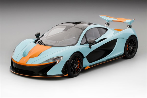 ミニカー 1/12馬鹿でかい大きさ TSM マクラーレン P1 GULF色つや 人並み外れた押さえるひな形！1/12 TSM McLaren P1 【取って置く商いもの】