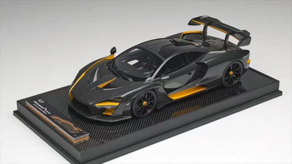 ミニカー 1/18 マクラーレン・セナ 黒/オレンジ色色  Ivy McLaren Senna (Ichemo Special D)【制限事項取っておく商いもの】