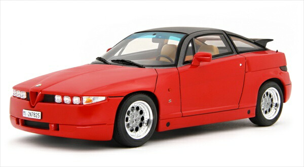 ミニカー 1/18 1989 アルファロメオ SZ 赤いこと Alfa Romeo SZ (Es 30) 1989 LRM 押さえる取って置く商いもの