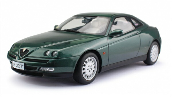 ミニカー 1/18 1995 アルファロメオ  アルファ ロメオ アルファ GTV 緑であること色  ツインぴかぴか光る LRM 押さえる取っておく商いもの