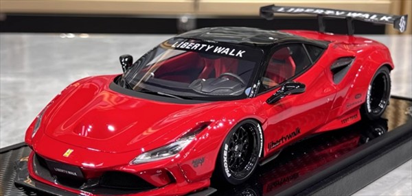 ミニカー　1/18 ノヴィテック F8 N-Largo(レッド×ホワイト×ダークブルーストライプ) [PE84304] Novitec Ferrari F8 N-Largo 1:18 | NOVITEC – Performance en Vogue