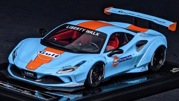 ミニカー 1/18 フェラーリ ミニカー フェラーリ F8 GULFガルフ色 大物