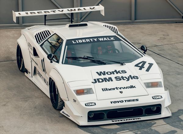ミニカー 1/18 2023 ランボルギーニ カウンタック LBWORKS ＃41 白いこと 押さえる LAMBORGHINI   COUNTACH LB WORKS N 41 RACING 2023【取っておく商いもの】