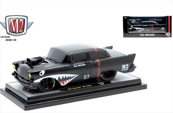 56　ベルエア　カスタム　1/24 楽天市場】ミニカー 1/24 M2 Machines☆1957 シボレー・ベルエア