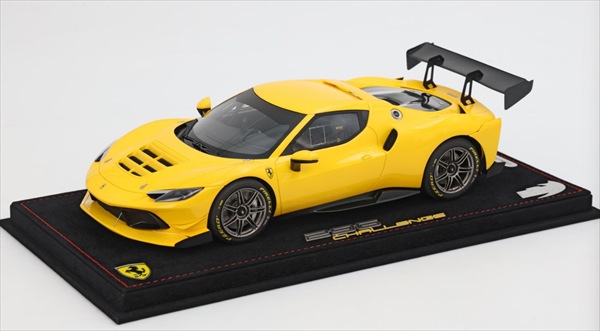 ミニカー 1/18 フェラーリ ミニカー フェラーリ 296 黄味がかった 1/18 BBR Ferrari 296 Challenge【押さえる取って置く商いもの】