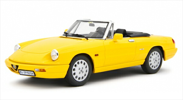 ミニカー 1/18 1990 アルファロメオ 蜘蛛 黄味がかった（人並み外れた押さえる模範例） Alfa Romeo Spider 1.6 - 2.0i 1990 LRM 押さえる取っておく商いもの