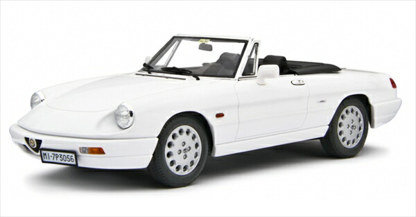 ミニカー 1/18 1990 アルファロメオ 蜘蛛 白いこと（人並み外れた押さえる模範例） Alfa Romeo Spider 1.6 - 2.0i 1990 LRM 押さえる取っておく商いもの