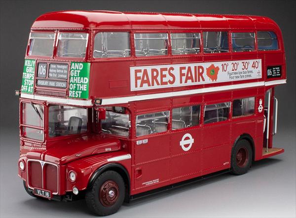 ミニカー 1/24 ロンドンバス 二階建てバス 1956 FARES FAIR ROUTEMASTER - RM16-VTL 16 AUTOBUS LONDON 1956 SUNSTAR 【限定予約商品】|HOTTOYS ホットトイズ