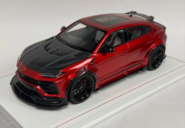 ミニカー 1/18 ランボルギーニ ウルス LBWORKS遣りかた メタリックレッド/黒いこと LB-Works【制限事項青写真取っておく商いもの】
