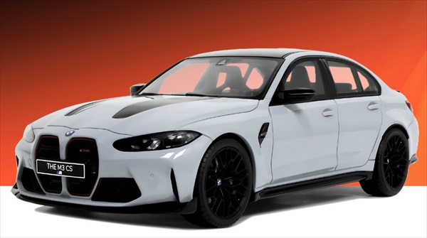ミニカー 1/18 2024 BMW M3  CS M-SPORT遣りかた  薄墨色色 押さえる品 BMW - 3-SERIES M3 CS M-SPORT 2024 【取っておく商いもの】