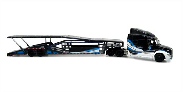 楽天市場】ミニカー 1/43 ピータービルト トレーラートラック 青/白