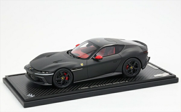 1/18 フェラーリ ミニカー フェラーリ  Ferrari 12Cilindri （見晴らし大屋根遣りくち）引っ敷き黒いこと色  FERRARI  12CILINDRI V12 830cv PANORAMIC ROOF 2024 BBR 押さえる48台取って置く商いもの