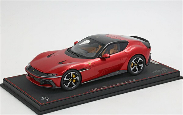 1/18 フェラーリ ミニカー フェラーリ  Ferrari 12Cilindri （見晴らし大屋根遣りくち）レッドメタリックブラック色  FERRARI  12CILINDRI V12 830cv PANORAMIC ROOF 2024 BBR 押さえる48台取って置く商いもの