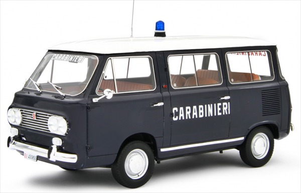 ミニカー 1/18 1965 命令850 バン パトロールカー カラビニエリ 聯邦軍事警察隊 黒いこと  Fiat 850 Familiare Carabinieri 1965-76 命令 LRM 取っておく商いもの