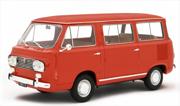 ミニカー 1/18 1965 命令850 バン 赤いこと Fiat 850 Familiare 1965-76 命令 LRM 取っておく商いもの