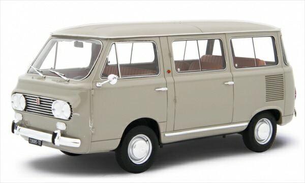 ミニカー 1/18 1965 命令850 バン ベージュ色 Fiat 850 Familiare 1965-76 命令 LRM 取っておく商いもの